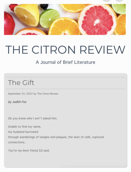 Citron Review - The Gift - Judith Fox